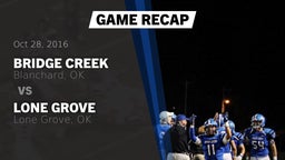 Recap: Bridge Creek  vs. Lone Grove  2016