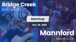 Matchup: Bridge Creek High vs. Mannford  2018