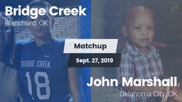 Matchup: Bridge Creek High vs. John Marshall  2019