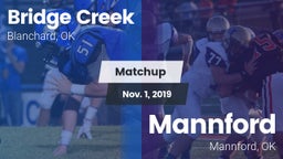 Matchup: Bridge Creek High vs. Mannford  2019