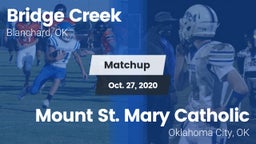 Matchup: Bridge Creek High vs. Mount St. Mary Catholic  2020