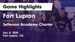Fort Lupton  vs Jefferson Academy Charter  Game Highlights - Jan. 8, 2020