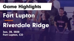 Fort Lupton  vs Riverdale Ridge Game Highlights - Jan. 28, 2020