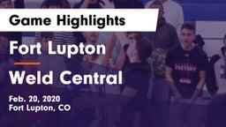Fort Lupton  vs Weld Central  Game Highlights - Feb. 20, 2020
