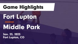 Fort Lupton  vs Middle Park  Game Highlights - Jan. 23, 2023