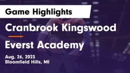Cranbrook Kingswood  vs Everst Academy Game Highlights - Aug. 26, 2023