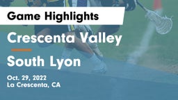 Crescenta Valley  vs South Lyon  Game Highlights - Oct. 29, 2022
