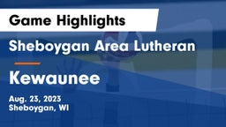 Sheboygan Area Lutheran  vs Kewaunee  Game Highlights - Aug. 23, 2023