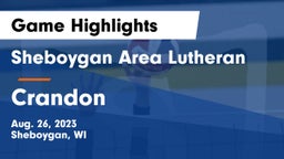 Sheboygan Area Lutheran  vs Crandon Game Highlights - Aug. 26, 2023