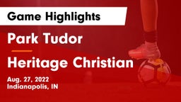 Park Tudor  vs Heritage Christian  Game Highlights - Aug. 27, 2022