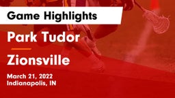 Park Tudor  vs Zionsville  Game Highlights - March 21, 2022