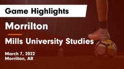 Morrilton  vs Mills University Studies  Game Highlights - March 7, 2022