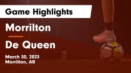 Morrilton  vs De Queen Game Highlights - March 30, 2023