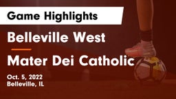 Belleville West  vs Mater Dei Catholic  Game Highlights - Oct. 5, 2022