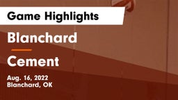 Blanchard   vs Cement Game Highlights - Aug. 16, 2022