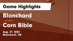 Blanchard   vs Corn Bible Game Highlights - Aug. 27, 2022