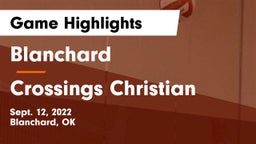 Blanchard   vs Crossings Christian  Game Highlights - Sept. 12, 2022