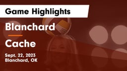 Blanchard   vs Cache  Game Highlights - Sept. 22, 2023