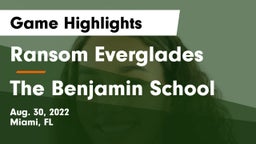 Ransom Everglades  vs The Benjamin School Game Highlights - Aug. 30, 2022