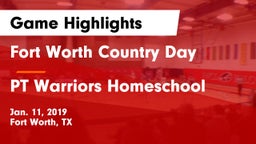 Fort Worth Country Day  vs PT Warriors Homeschool Game Highlights - Jan. 11, 2019