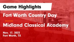 Fort Worth Country Day  vs Midland Classical Academy Game Highlights - Nov. 17, 2023