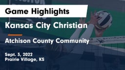 Kansas City Christian  vs Atchison County Community  Game Highlights - Sept. 3, 2022