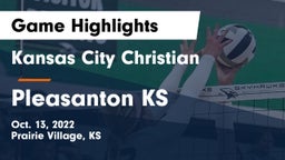 Kansas City Christian  vs Pleasanton  KS Game Highlights - Oct. 13, 2022