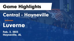Central  - Hayneville vs Luverne  Game Highlights - Feb. 2, 2023