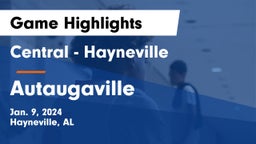 Central  - Hayneville vs Autaugaville  Game Highlights - Jan. 9, 2024