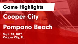 Cooper City  vs Pompano Beach Game Highlights - Sept. 20, 2022