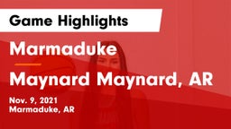 Marmaduke  vs Maynard  Maynard, AR Game Highlights - Nov. 9, 2021
