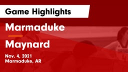 Marmaduke  vs Maynard  Game Highlights - Nov. 4, 2021