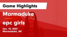 Marmaduke  vs epc girls Game Highlights - Jan. 10, 2022