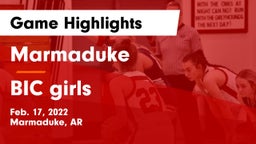Marmaduke  vs BIC girls Game Highlights - Feb. 17, 2022