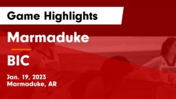 Marmaduke  vs BIC Game Highlights - Jan. 19, 2023