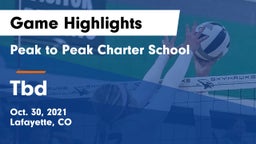 Peak to Peak Charter School vs Tbd Game Highlights - Oct. 30, 2021