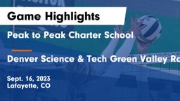 Peak to Peak Charter School vs Denver Science & Tech Green Valley Ranch  Game Highlights - Sept. 16, 2023