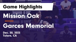 Mission Oak  vs Garces Memorial  Game Highlights - Dec. 30, 2023