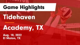 Tidehaven  vs Academy, TX Game Highlights - Aug. 18, 2022