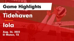 Tidehaven  vs Iola  Game Highlights - Aug. 26, 2022