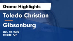 Toledo Christian  vs Gibsonburg  Game Highlights - Oct. 18, 2022