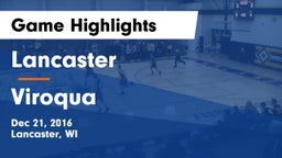 Lancaster  vs Viroqua  Game Highlights - Dec 21, 2016