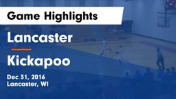 Lancaster  vs Kickapoo Game Highlights - Dec 31, 2016