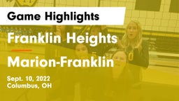 Franklin Heights  vs Marion-Franklin  Game Highlights - Sept. 10, 2022