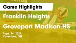 Franklin Heights  vs Groveport Madison HS Game Highlights - Sept. 26, 2022