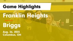 Franklin Heights  vs Briggs  Game Highlights - Aug. 26, 2023