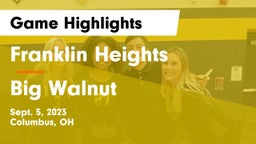 Franklin Heights  vs Big Walnut  Game Highlights - Sept. 5, 2023