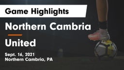 Northern Cambria  vs United  Game Highlights - Sept. 16, 2021