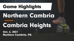 Northern Cambria  vs Cambria Heights Game Highlights - Oct. 6, 2021