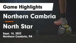 Northern Cambria  vs North Star  Game Highlights - Sept. 14, 2022